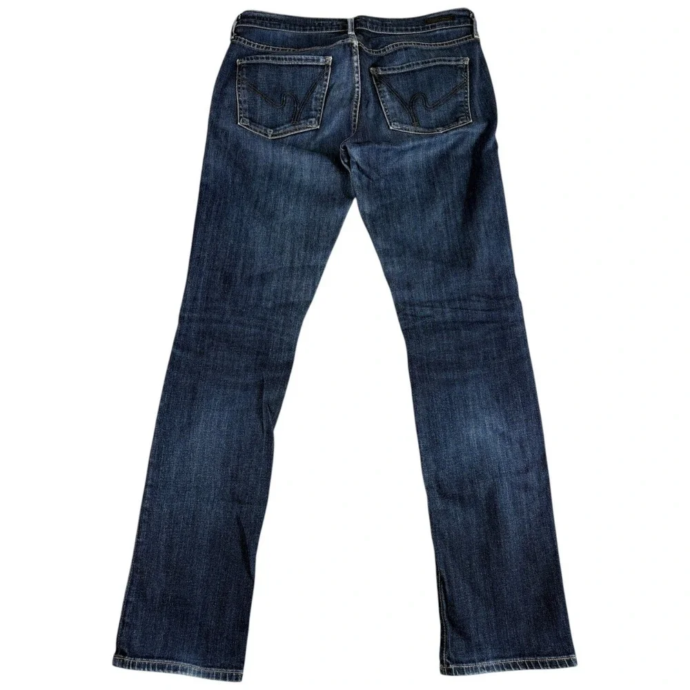 Citizens of Humanity Jeans Men 30 Dark Blue Washed Stretch Mid Rise Straight Leg